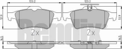 BENDIX 510481 - Bremsbelagsatz, Scheibenbremse alexcarstop-ersatzteile.com