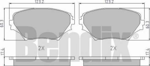 BENDIX 510420 - Bremsbelagsatz, Scheibenbremse alexcarstop-ersatzteile.com