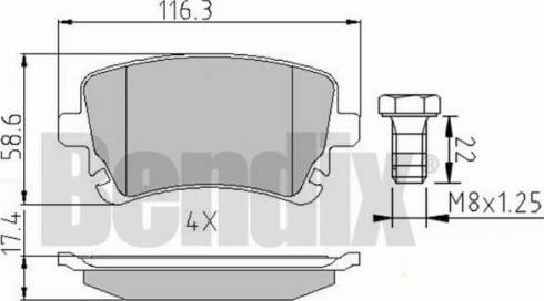 BENDIX 510478 - Bremsbelagsatz, Scheibenbremse alexcarstop-ersatzteile.com