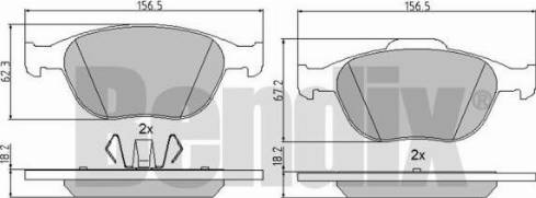 BENDIX 510477 - Bremsbelagsatz, Scheibenbremse alexcarstop-ersatzteile.com