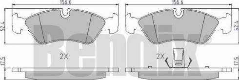 BENDIX 510058 - Bremsbelagsatz, Scheibenbremse alexcarstop-ersatzteile.com