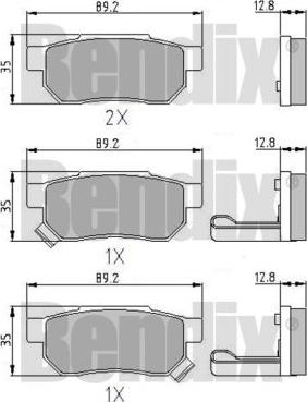 BENDIX 510084 - Bremsbelagsatz, Scheibenbremse alexcarstop-ersatzteile.com