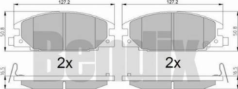 BENDIX 510153 - Bremsbelagsatz, Scheibenbremse alexcarstop-ersatzteile.com