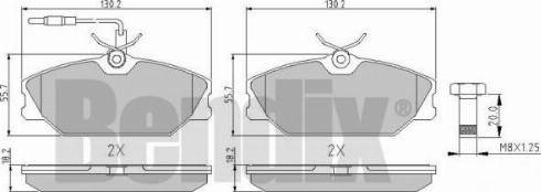 BENDIX 510169 - Bremsbelagsatz, Scheibenbremse alexcarstop-ersatzteile.com