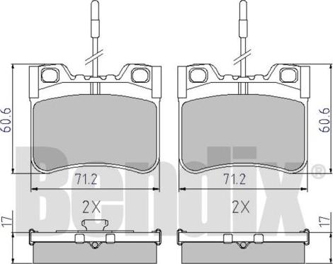 BENDIX 510116 - Bremsbelagsatz, Scheibenbremse alexcarstop-ersatzteile.com