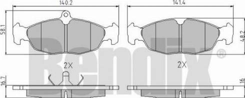 BENDIX 510118 - Bremsbelagsatz, Scheibenbremse alexcarstop-ersatzteile.com