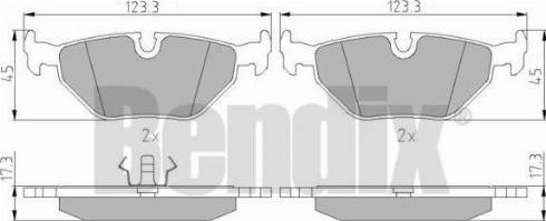 BENDIX 510134 - Bremsbelagsatz, Scheibenbremse alexcarstop-ersatzteile.com