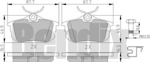 BENDIX 510315 - Bremsbelagsatz, Scheibenbremse alexcarstop-ersatzteile.com