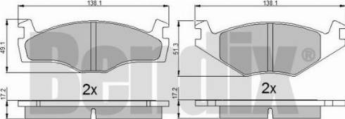 BENDIX 510316 - Bremsbelagsatz, Scheibenbremse alexcarstop-ersatzteile.com