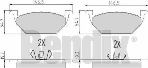 BENDIX 510382 - Bremsbelagsatz, Scheibenbremse alexcarstop-ersatzteile.com