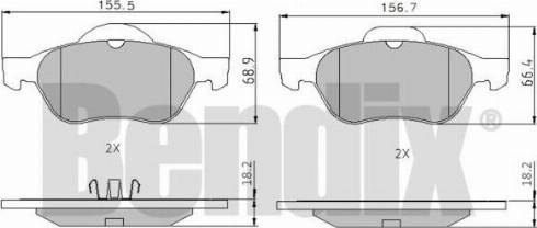 BENDIX 510376 - Bremsbelagsatz, Scheibenbremse alexcarstop-ersatzteile.com