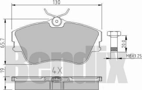 BENDIX 510264 - Bremsbelagsatz, Scheibenbremse alexcarstop-ersatzteile.com