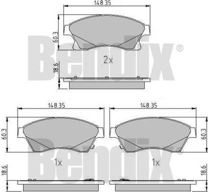 BENDIX 510759 - Bremsbelagsatz, Scheibenbremse alexcarstop-ersatzteile.com