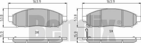 BENDIX 510756 - Bremsbelagsatz, Scheibenbremse alexcarstop-ersatzteile.com