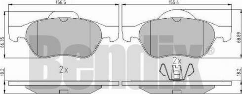 BENDIX 510769 - Bremsbelagsatz, Scheibenbremse alexcarstop-ersatzteile.com