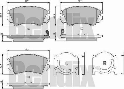 BENDIX 510704 - Bremsbelagsatz, Scheibenbremse alexcarstop-ersatzteile.com