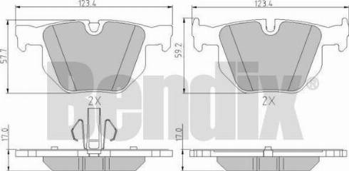 BENDIX 510771 - Bremsbelagsatz, Scheibenbremse alexcarstop-ersatzteile.com