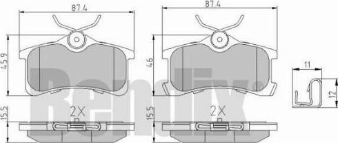 BENDIX 510778 - Bremsbelagsatz, Scheibenbremse alexcarstop-ersatzteile.com