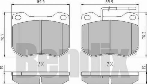 BENDIX 511008 - Bremsbelagsatz, Scheibenbremse alexcarstop-ersatzteile.com