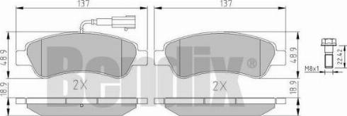 BENDIX 511235 - Bremsbelagsatz, Scheibenbremse alexcarstop-ersatzteile.com