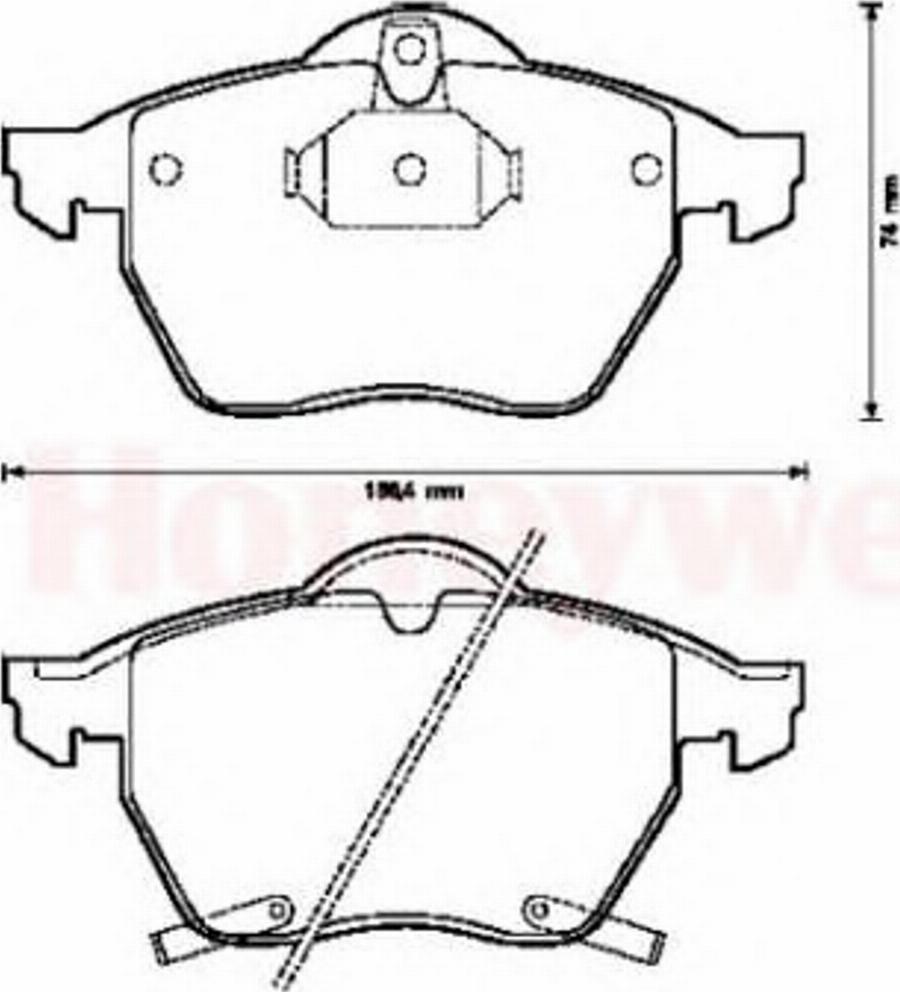 BENDIX 571997B - Bremsbelagsatz, Scheibenbremse alexcarstop-ersatzteile.com