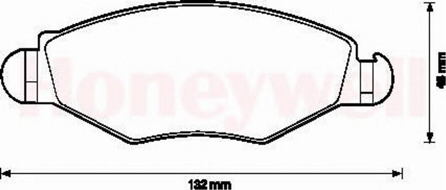 BENDIX 571954X - Bremsbelagsatz, Scheibenbremse alexcarstop-ersatzteile.com