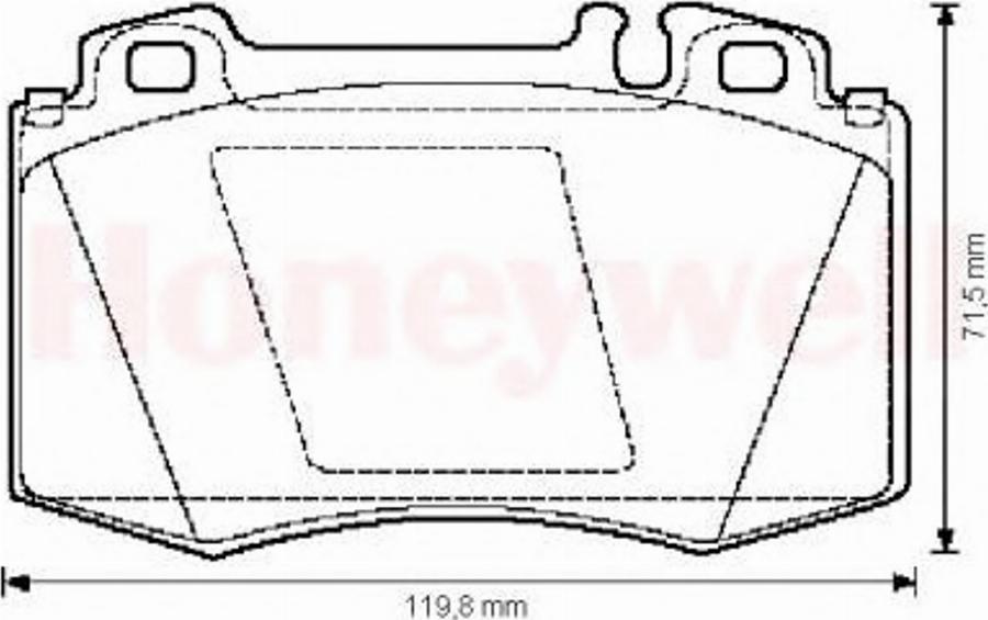 BENDIX 571961B - Bremsbelagsatz, Scheibenbremse alexcarstop-ersatzteile.com