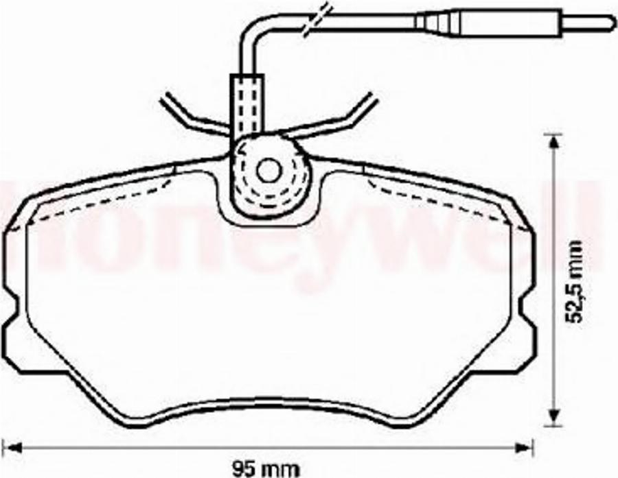 BENDIX 571904B - Bremsbelagsatz, Scheibenbremse alexcarstop-ersatzteile.com