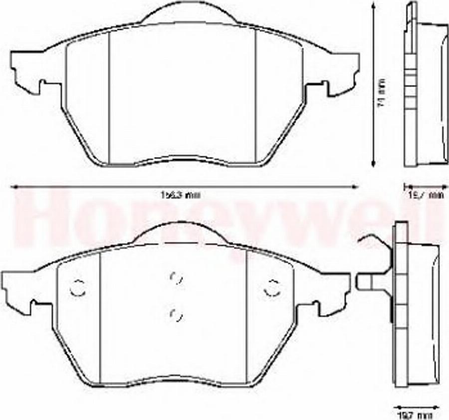 BENDIX 571935B - Bremsbelagsatz, Scheibenbremse alexcarstop-ersatzteile.com