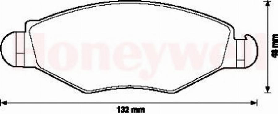 BENDIX 571930B - Bremsbelagsatz, Scheibenbremse alexcarstop-ersatzteile.com