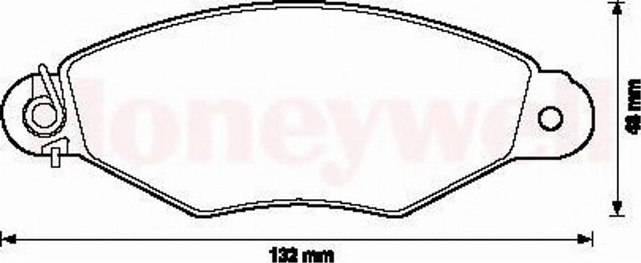 BENDIX 571931B - Bremsbelagsatz, Scheibenbremse alexcarstop-ersatzteile.com