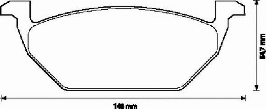 BENDIX 571929B - Bremsbelagsatz, Scheibenbremse alexcarstop-ersatzteile.com