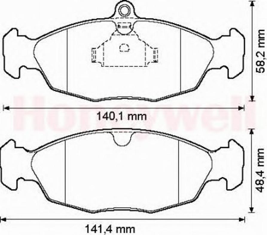 BENDIX 571924B - Bremsbelagsatz, Scheibenbremse alexcarstop-ersatzteile.com