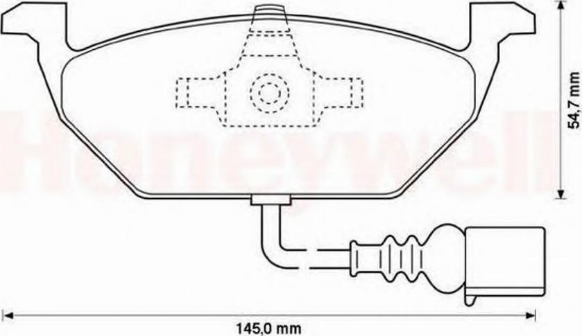 BENDIX 571971B - Bremsbelagsatz, Scheibenbremse alexcarstop-ersatzteile.com