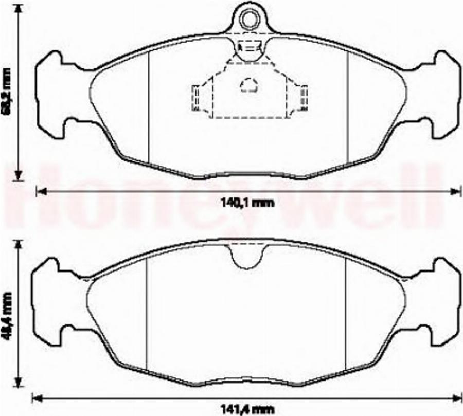 BENDIX 571492B - Bremsbelagsatz, Scheibenbremse alexcarstop-ersatzteile.com