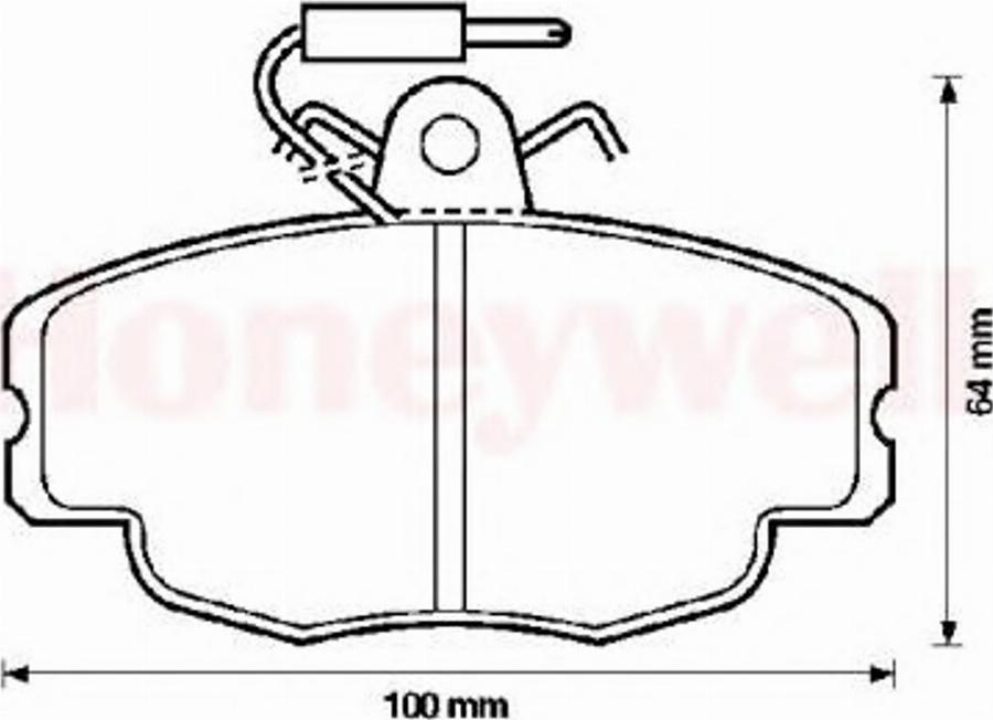 BENDIX 571405B - Bremsbelagsatz, Scheibenbremse alexcarstop-ersatzteile.com