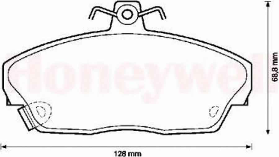 BENDIX 571438B - Bremsbelagsatz, Scheibenbremse alexcarstop-ersatzteile.com