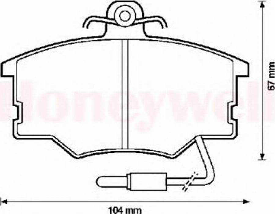 BENDIX 571426B - Bremsbelagsatz, Scheibenbremse alexcarstop-ersatzteile.com