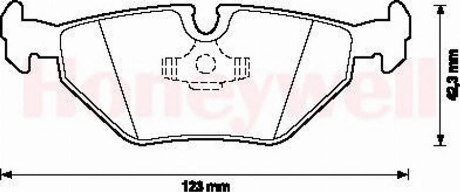 BENDIX 571546B - Bremsbelagsatz, Scheibenbremse alexcarstop-ersatzteile.com