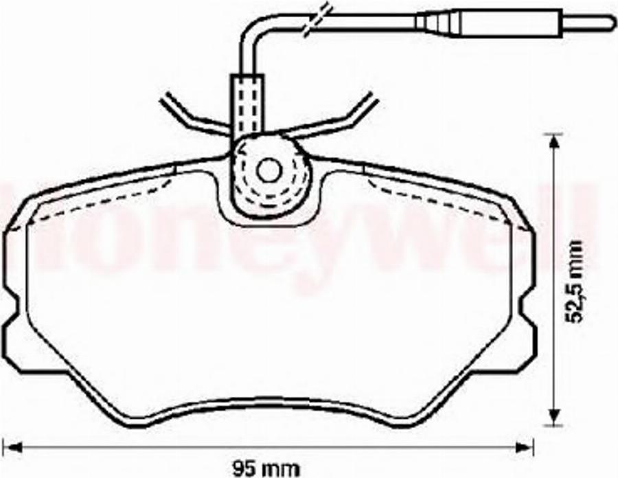 BENDIX 571510B - Bremsbelagsatz, Scheibenbremse alexcarstop-ersatzteile.com