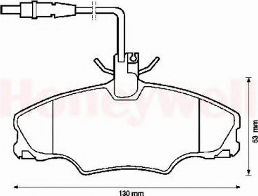 BENDIX 571897B - Bremsbelagsatz, Scheibenbremse alexcarstop-ersatzteile.com