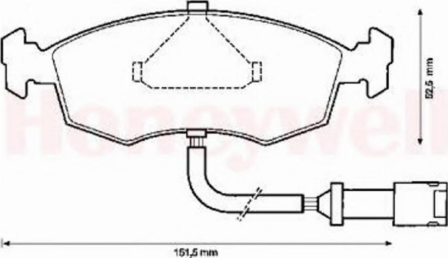 BENDIX 571849B - Bremsbelagsatz, Scheibenbremse alexcarstop-ersatzteile.com