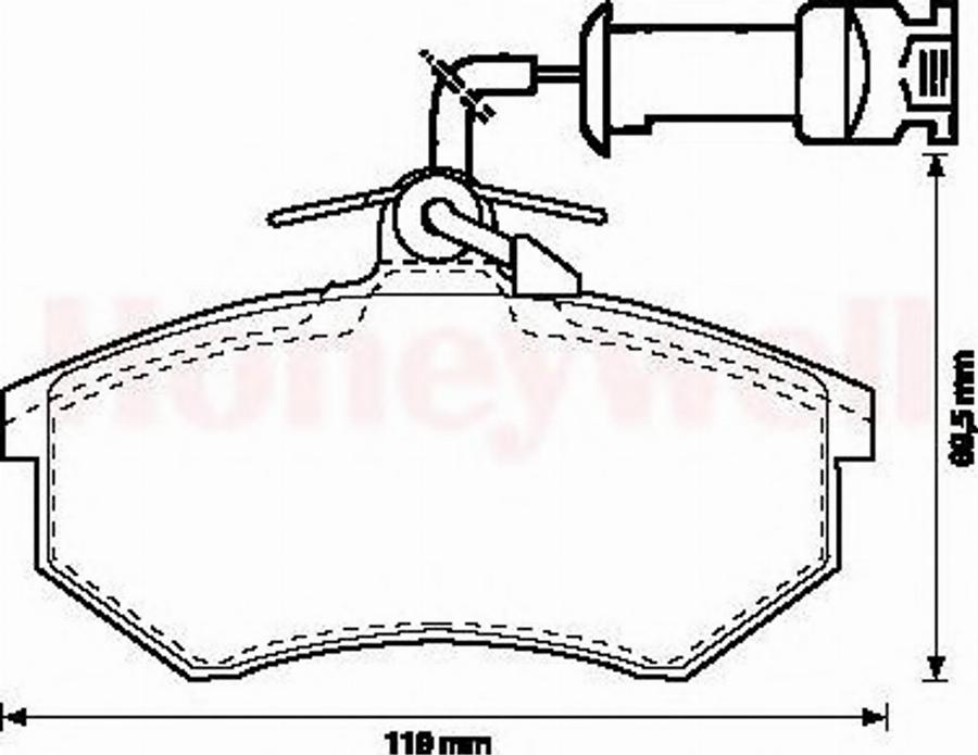 BENDIX 571864B - Bremsbelagsatz, Scheibenbremse alexcarstop-ersatzteile.com