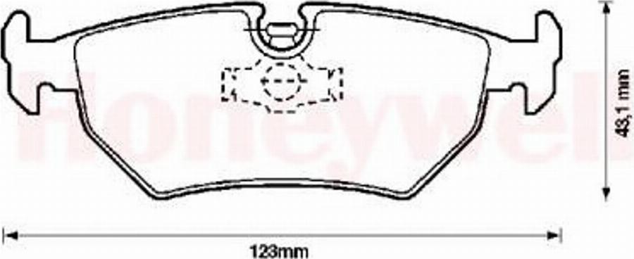 BENDIX 571837B - Bremsbelagsatz, Scheibenbremse alexcarstop-ersatzteile.com