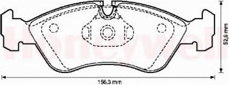 BENDIX 571391B - Bremsbelagsatz, Scheibenbremse alexcarstop-ersatzteile.com