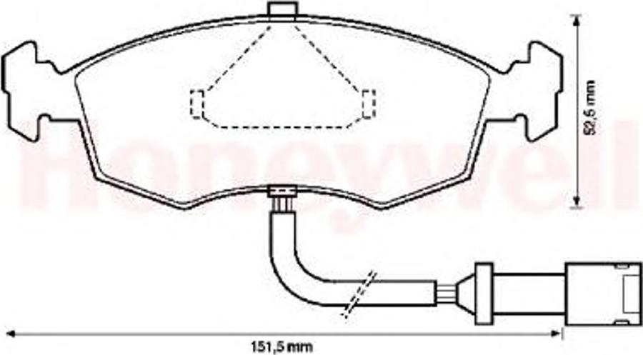 BENDIX 571351X - Bremsbelagsatz, Scheibenbremse alexcarstop-ersatzteile.com