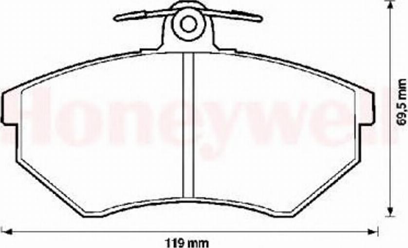 BENDIX 571357B - Bremsbelagsatz, Scheibenbremse alexcarstop-ersatzteile.com