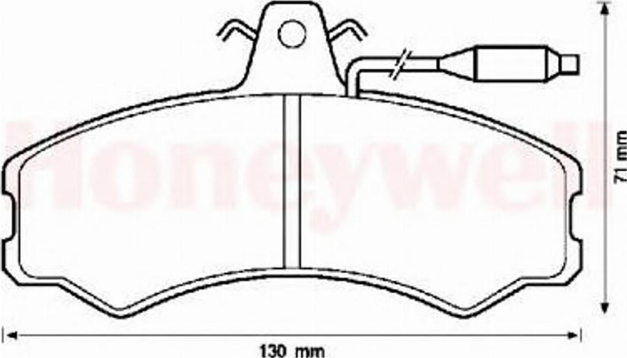 BENDIX 571304B - Bremsbelagsatz, Scheibenbremse alexcarstop-ersatzteile.com