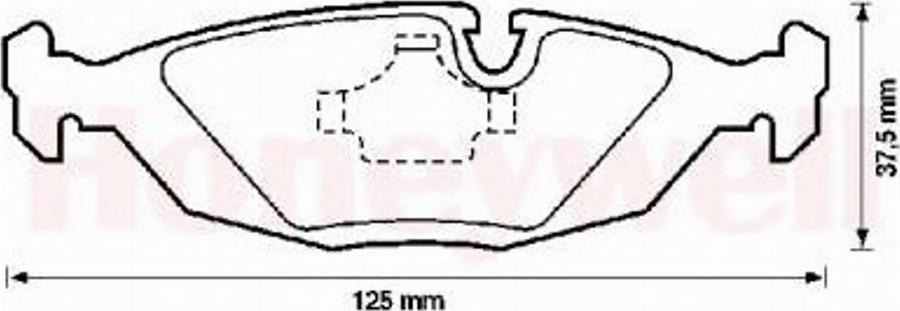 BENDIX 571300B - Bremsbelagsatz, Scheibenbremse alexcarstop-ersatzteile.com