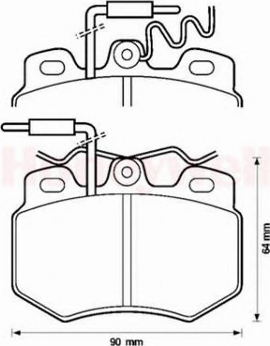 BENDIX 571319B - Bremsbelagsatz, Scheibenbremse alexcarstop-ersatzteile.com